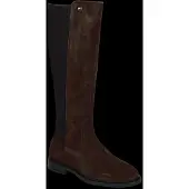 Tommy Hilfiger Stiefel Enamel Flag Suede High Chelsea FW0FW09574 Dunkelbraun 18