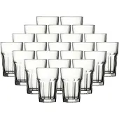 Pasabahce Longdrinkglas "Longdrinkgläser Casablanca 355 ml 24er Set transparent", bunt (transparent), B:9,2cm H:10cm Ø:9,2cm, Glas, Trinkgefäße, Longdrinkglas, Spülmaschinengeeignet, Stapelbar