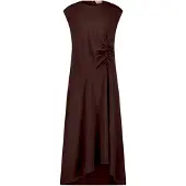Cartoon Midikleid "Damen mit Raffung" Ohne Tasche