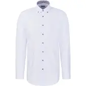 Seidensticker Businesshemd "Schwarze Rose" Slim 1/1 Button-Down-Kragen Gestreift