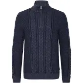 Blend Stehkragenpullover "BHBASIM HALF ZIPP" Baumwollmischung, regular fit