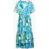 Desigual Hemdkleid Nancy 25SWVW18 Blau Regular Fit