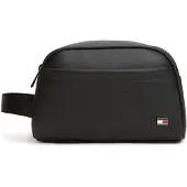 Tommy Hilfiger Kulturbeutel "TH FOUNDATION WASHBAG" Unisex Waschbeutel, Minibag mit Hardcover-Logoflag