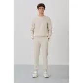 Tommy Life Herren Baumwoll-Polyester Fleece Sweatshirt und Hose Set