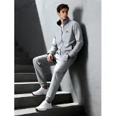 Tommy Life Herren Fleece Sweatshirt und Hose Set