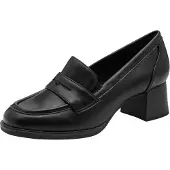 Jana Damen Trotteur mit Blockabsatz, Black, 42