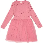s.Oliver Kleid langarm Tüllrock Punkte, rosa, 104