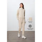 Tommy Life Oversized Sweatshirt mit Reißverschlusskragen und Hose Set