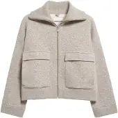 Armedangels - Women's Cotton-Wool Knit Jacket - Freizeitjacke Gr L grau