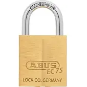 ABUS AV-Vorhangschloss 75/30 5 Schl., Messing massiv