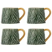 Bloomingville Woodsby-Tassenset, 4er-Pack