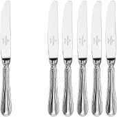 Villeroy & Boch Tafelmesser "Tafelmesser Kreuzband Septfontaines 225 mm 6er Set silber" Spülmaschinenfest