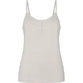 Hunkemoller Pyjama Top Gestreift mit Knopfleiste Grau