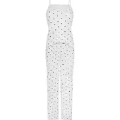 Hunkemoller Pyjama Set Dots Weiß