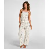 Hunkemoller Pyjama Set Dots Weiß