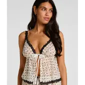 Hunkemoller Pyjama-Top Dolly Weiß