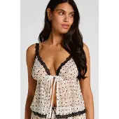 Hunkemoller Pyjama-Top Dolly Weiß