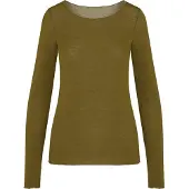 Hunkemoller Super Soft Shirt aus Kaschmir-Mix mit U-Boot-Ausschnitt Grün