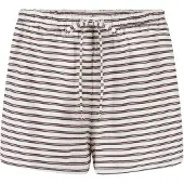Hunkemoller Pyjama Shorts Gestreift Jersey Weiß