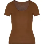 Hunkemoller Basic Top Kurzarm Braun