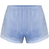 Hunkemoller Samit-Spitzen-Short Blau