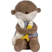 Fehn Kuscheltier Otter Theo XL aus weichem Plüsch für Babys, sicherheits