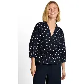 Tom Tailor Schlupfbluse Sommerbluse mit V-Ausschnitt und Bindeband