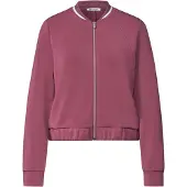 Street One Sweatjacke Langarm Jacke im Silk-Look mit Zipper