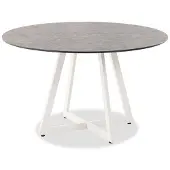 Niehoff Milan Gartentisch rund 121 cm Durchmesser wetterfest pflegeleicht