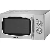 Saro WD 900, Arbeitsplatte, Grill-Mikrowelle, 23 l, 900 W, Drehregler, Edelstahl