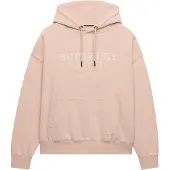 Superdry für Damen. W2012575A Luxe Relaxed Kapuzenpullover in Rosa (XL), Lässig, Baumwolle
