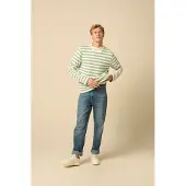 Sissy-Boy Gestreifter Sweater - Hellgrün | Größe: L