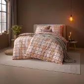 Estella Kuschelflanell Bettwäsche Celestia leinen 155x220 cm + 80x80 cm