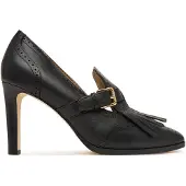 Ralph Lauren Halbschuhe Colleen Perforated Calfskin Kiltie Pump 802P02364002 Schwarz 37