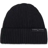 Tommy Hilfiger Mütze Tjm Linear Logo Beanie AM0AM14865 Schwarz