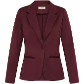 Fransa Blusenblazer "Damen Blazer FRZABLAZER", Damen, Gr. M, rot (port royale), Obermaterial: 74% Polyester PES. 22% Viskose CV. 4% Elasthan EL., Blazer Blusenblazer