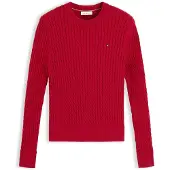 Tommy Hilfiger Pullover WW0WW44993 Rot Regular Fit