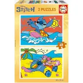 Disney Puzzle Stitch / 2x48 dílků / 28 x 20 cm