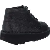 Kickers - "Hi Stack" Glitzer Stiefel für Damen, Leder (Schwarz)