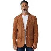 Infinity Leather Herren italienische Rost-Wildlederjacke – Trabzon