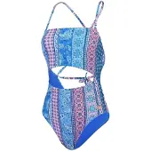Speedo - Badeanzug für Damen, Schwimmen (Blau/Pink)