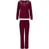 Lingadore Night Pyjama 8610 | Grösse: XS | Farbe: Port