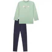 Schiesser Schlafanzug Comfort Cotton in Hellgrün | Gr.: 152