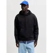 Jack & Jones Kapuzensweatshirt "JJEBARRON SWEAT HOOD NOOS", Materialmix, relaxed fit