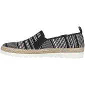 SKECHERS - "Twin Gore" Espadrillen für Damen, gewebter Stoff, Zum Anschlüpfen (Schwarz)