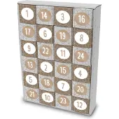 Itenga SET Adventskalender zum Füllen Würfel 6,5cm + Sticker Z32 + Würfel (Geometrie)