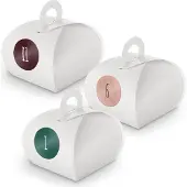 Itenga Adventskalender zum Füllen 24x Box mit Griff WEISS + Sticker V10 Z14