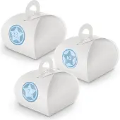 Itenga Adventskalender zum Füllen 24x Box mit Griff WEISS + Sticker V10 Z22