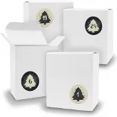 Itenga Adventskalender zum Füllen 24x Quader WEISS + Sticker V07 Z19