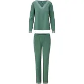 Lingadore Night Pyjama 8627 | Grösse: L | Farbe: Green Marl